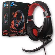 NOGA Headset Gamer con Micrófono Negro Rojo [Mayorista]
