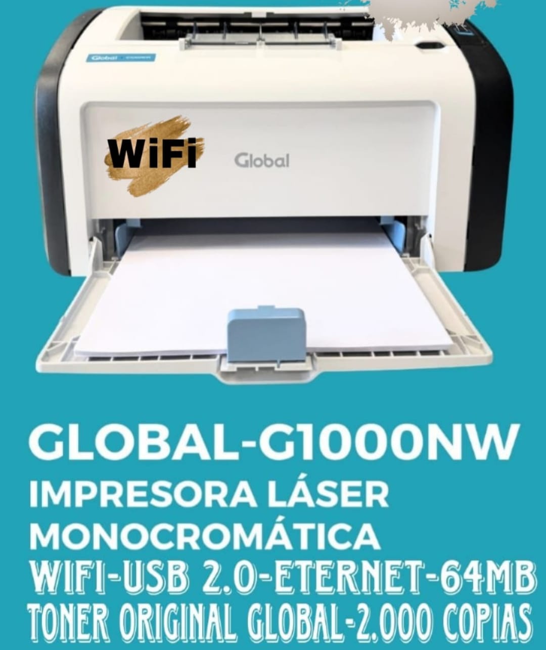 Impresora Láser Global G1000NW WiFi [Mayorista]