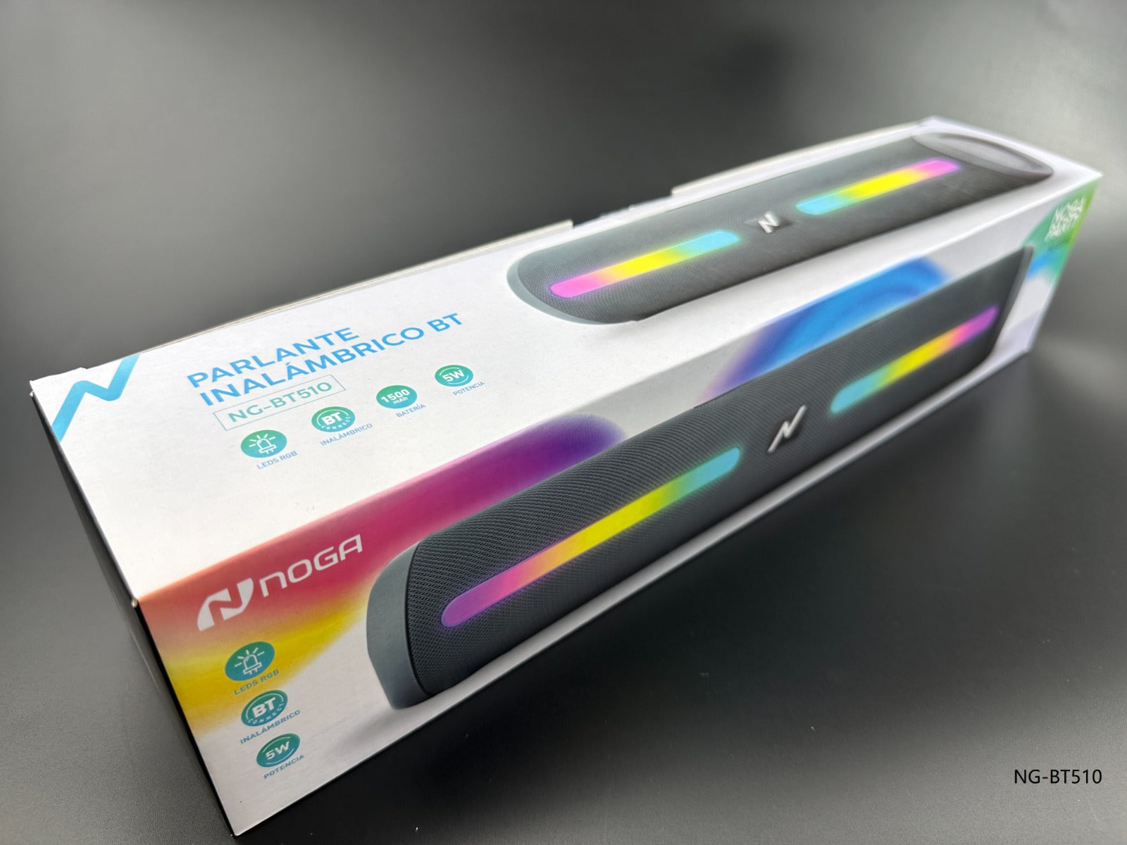 NOGA NG-BT510 Parlante Inalámbrico Bluetooth Barra LED RGB [Mayorista]