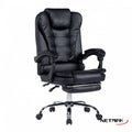 Silla Ejecutiva Netmak Cuero Negro con Apoyapiés [Mayorista]