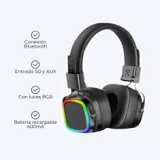 Headset Bluetooth RGB con Luces [Mayorista]