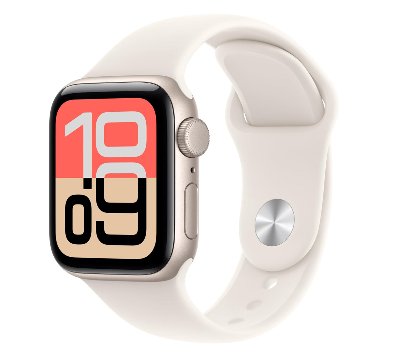 Apple Watch SE 3Gen (GPS) 40mm Starlight Aluminium Case with Starlight Sport Band S/M