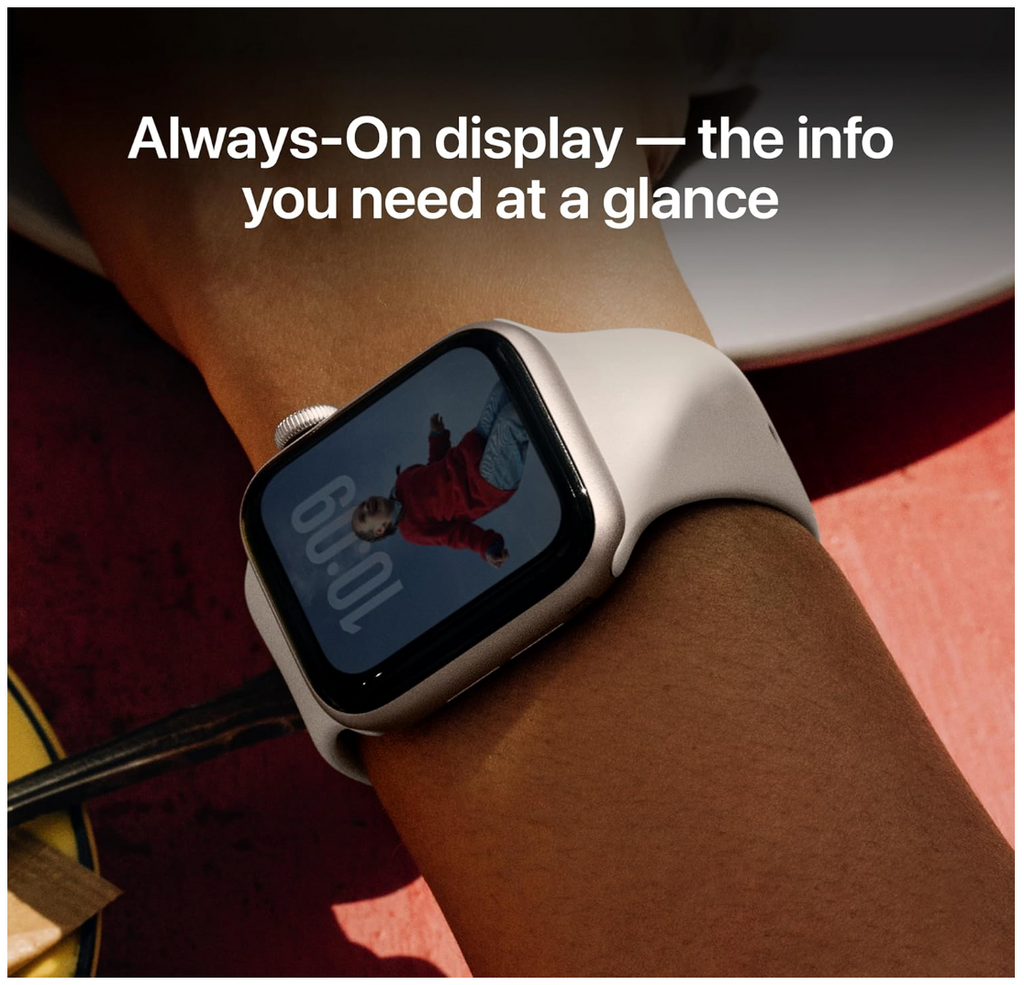 Apple Watch SE 3 (GPS) 44mm Starlight Aluminum Case with Starlight Sport Band M/L