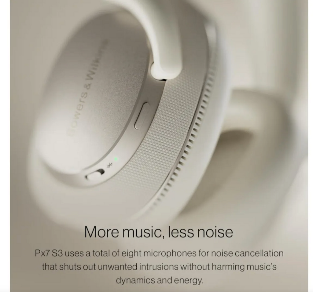 Bowers & Wilkins PX7 S3 - Canvas White/Anthracite Black