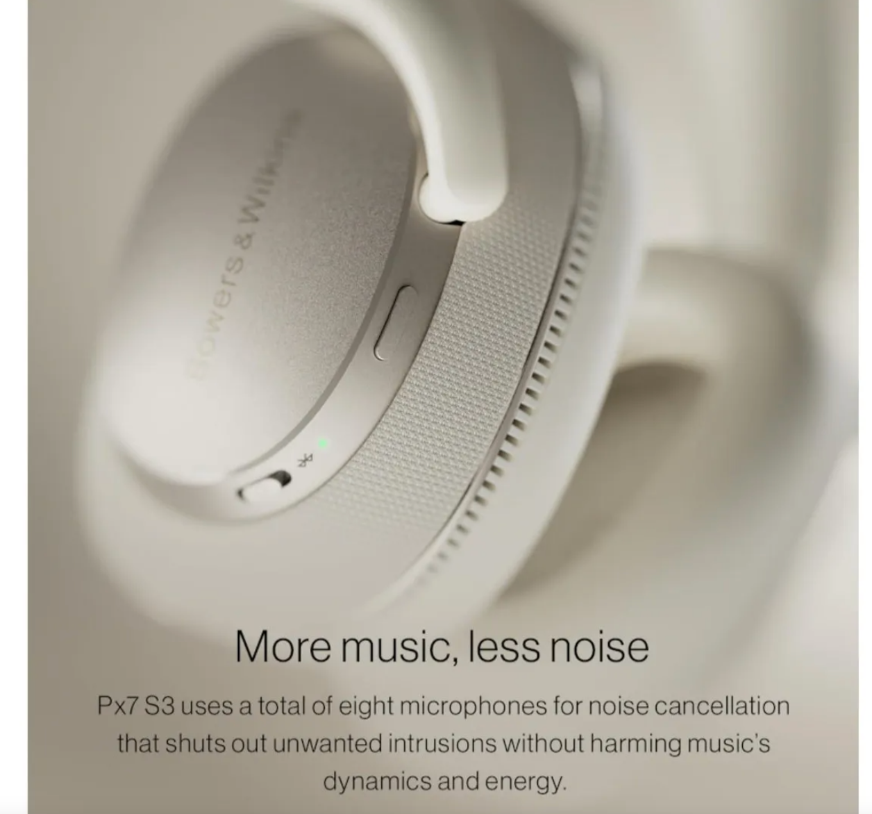 Bowers & Wilkins PX7 S3 - Canvas White/Anthracite Black