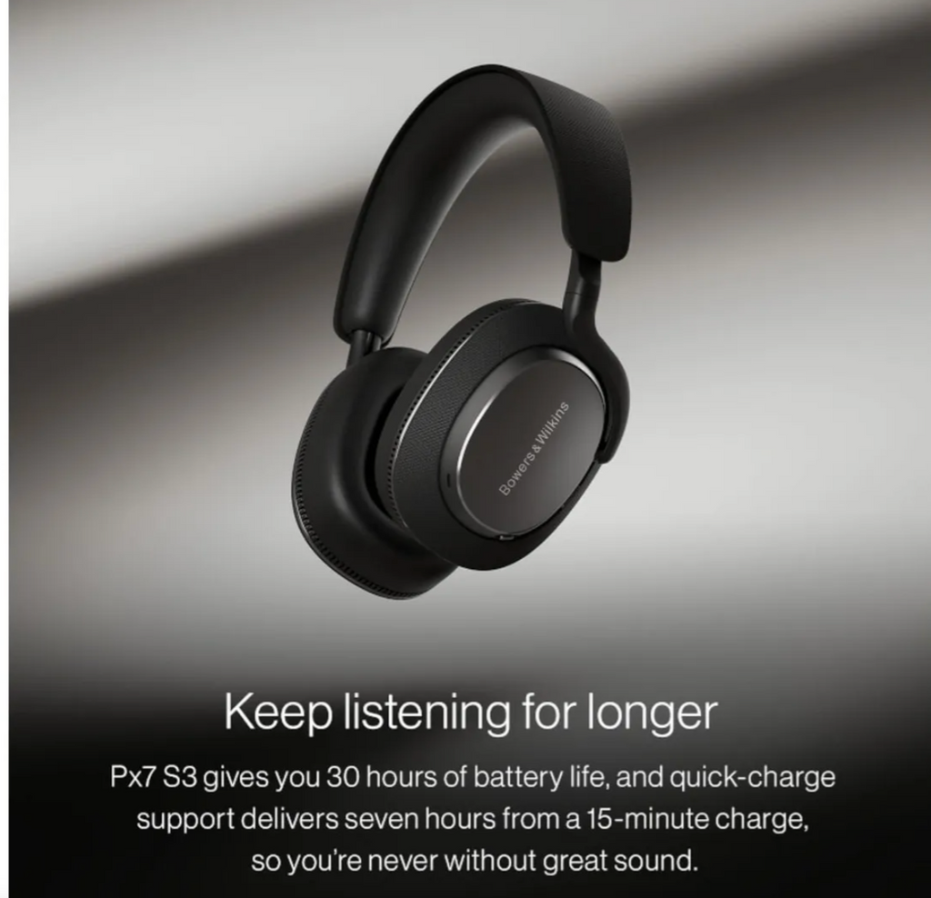 Bowers & Wilkins PX7 S3 - Canvas White/Anthracite Black