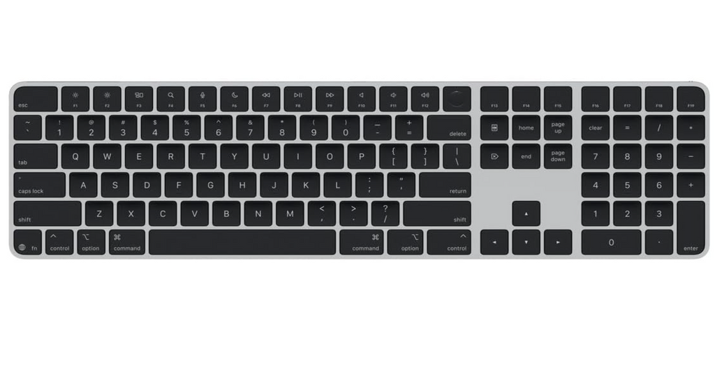 APPLE Teclado mágico con Touch ID y teclado numérico MXK83LL/A - Inglés - Teclas negras